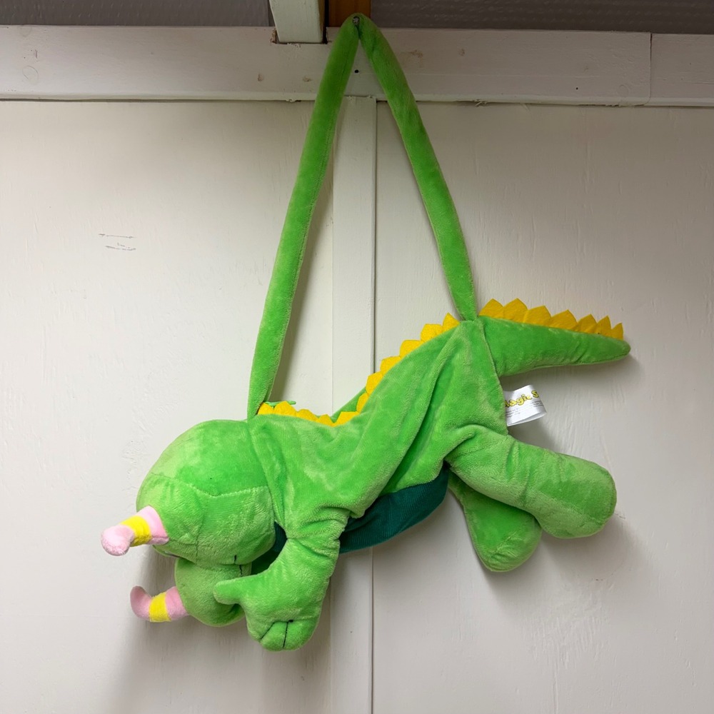 Scholastic The Magic School Bus Liz the Lizard Plush Backpack Green Bag